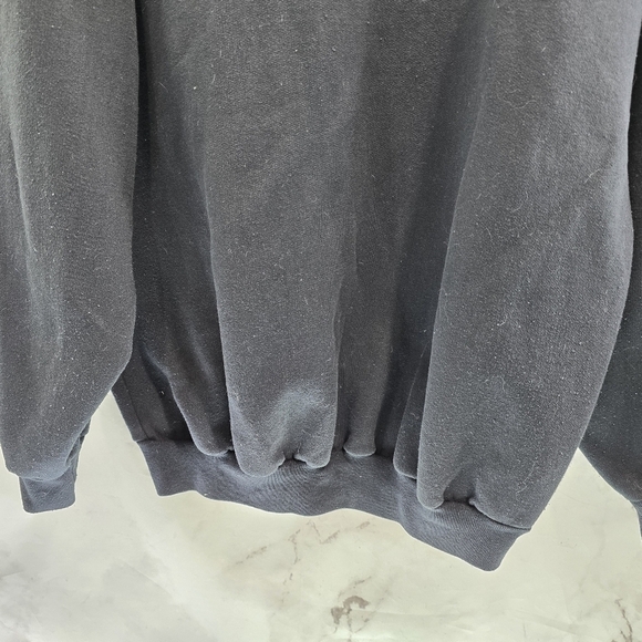 Vintage Sweatshirt Women Large Navy Green 90s Canada Autumn Fall Maple Leaf - Picture 7 of 11